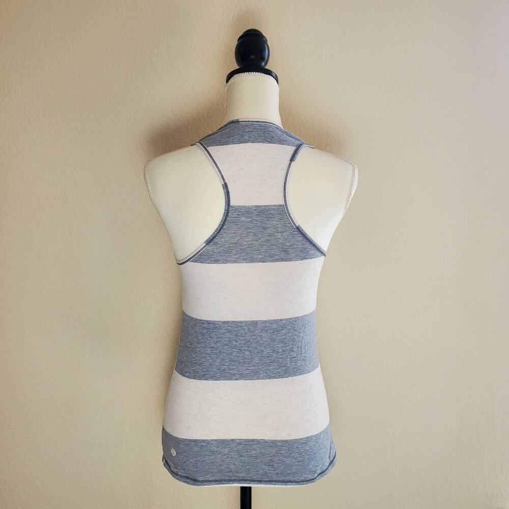 Lululemon Striped Racerback Top 4 - Picture 3 of 7